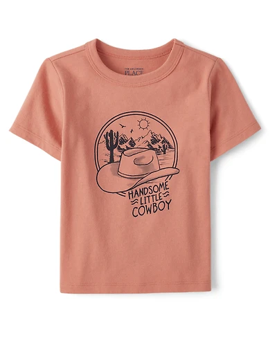 Baby And Toddler Boys Cowboy Graphic Tee