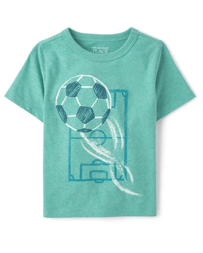 Baby And Toddler Boys Soccer Ball Graphic Tee