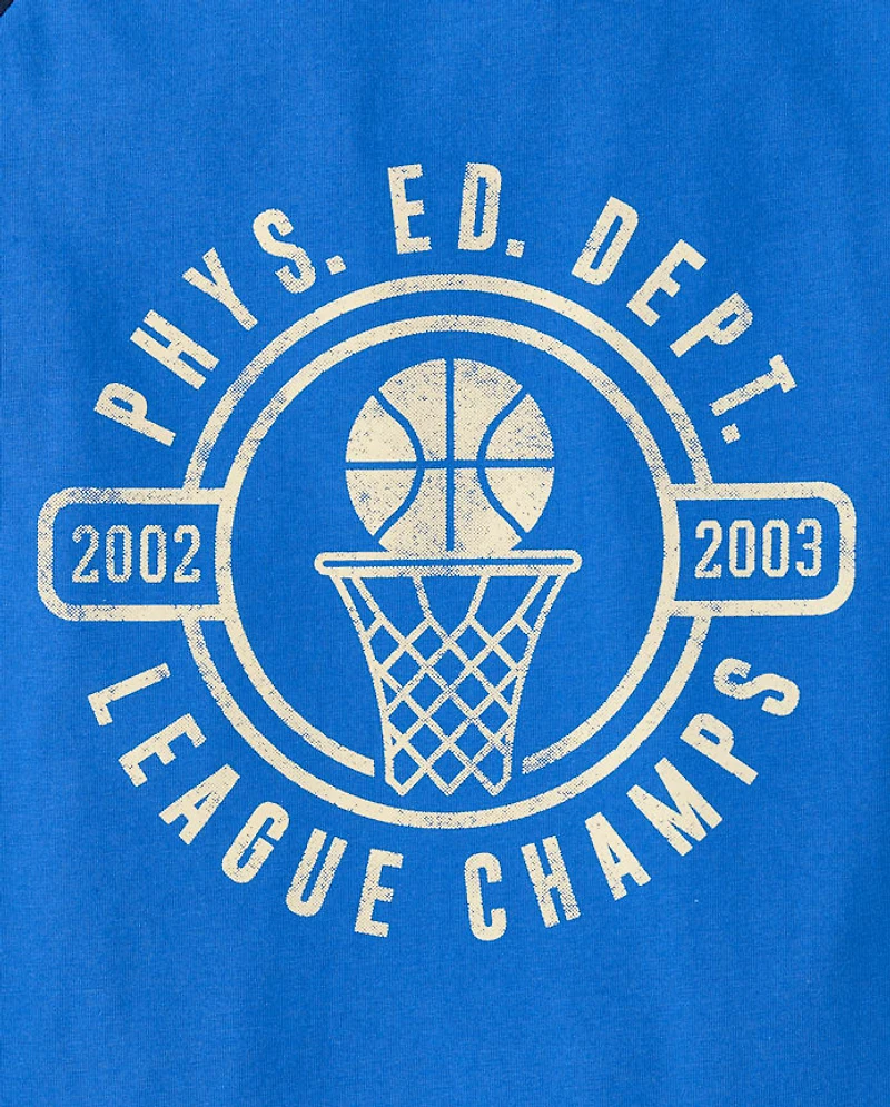 T-shirt raglan graphique Boys League Champs