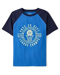 Boys League Champs Graphic Raglan Tee
