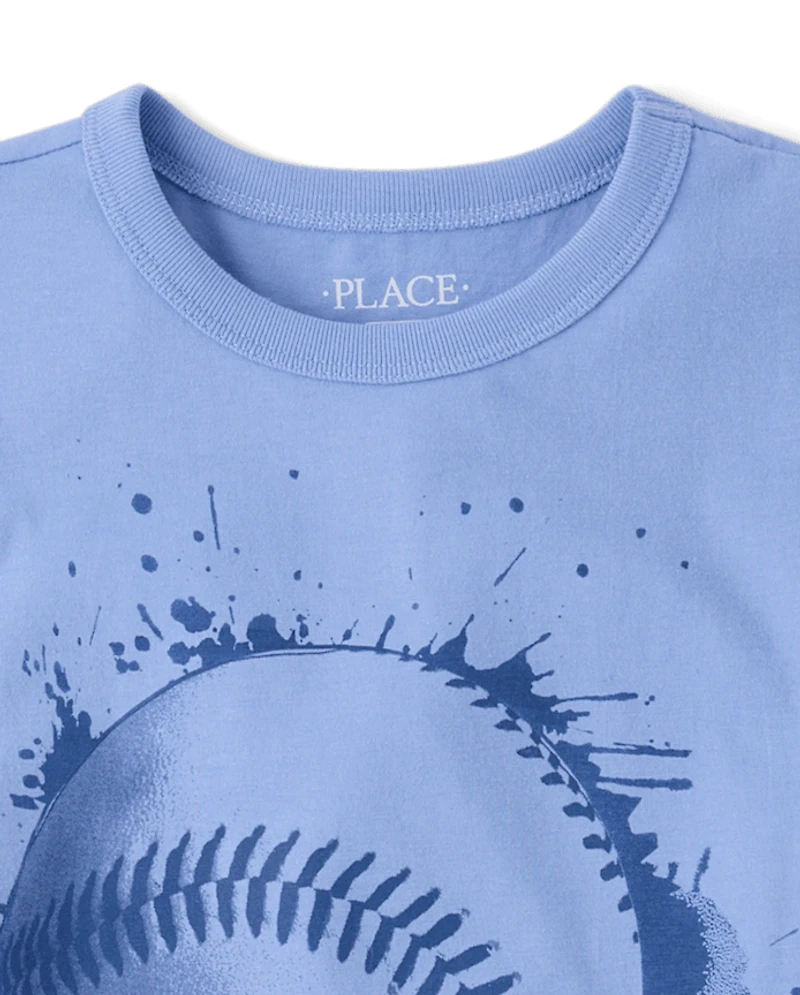 T-shirt graphique de baseball pour garçons