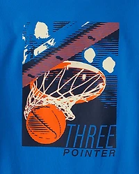 Boys Basketball Net Graphic Tee