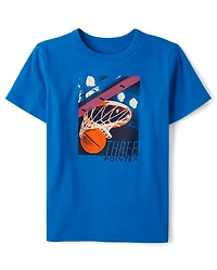 Boys Basketball Net Graphic Tee
