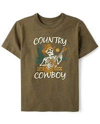 Boys Country Cowboy Graphic Tee
