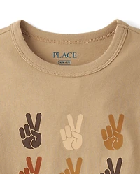 Boys Peace Graphic Tee