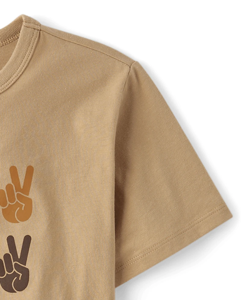 Boys Peace Graphic Tee