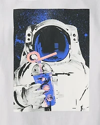 Boys Astronaut Drink Graphic Tee