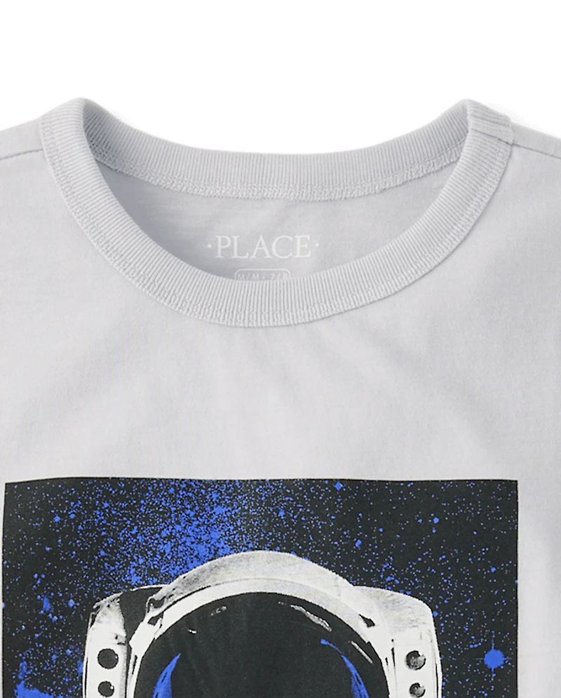 Boys Astronaut Drink Graphic Tee