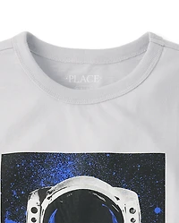 Boys Astronaut Drink Graphic Tee