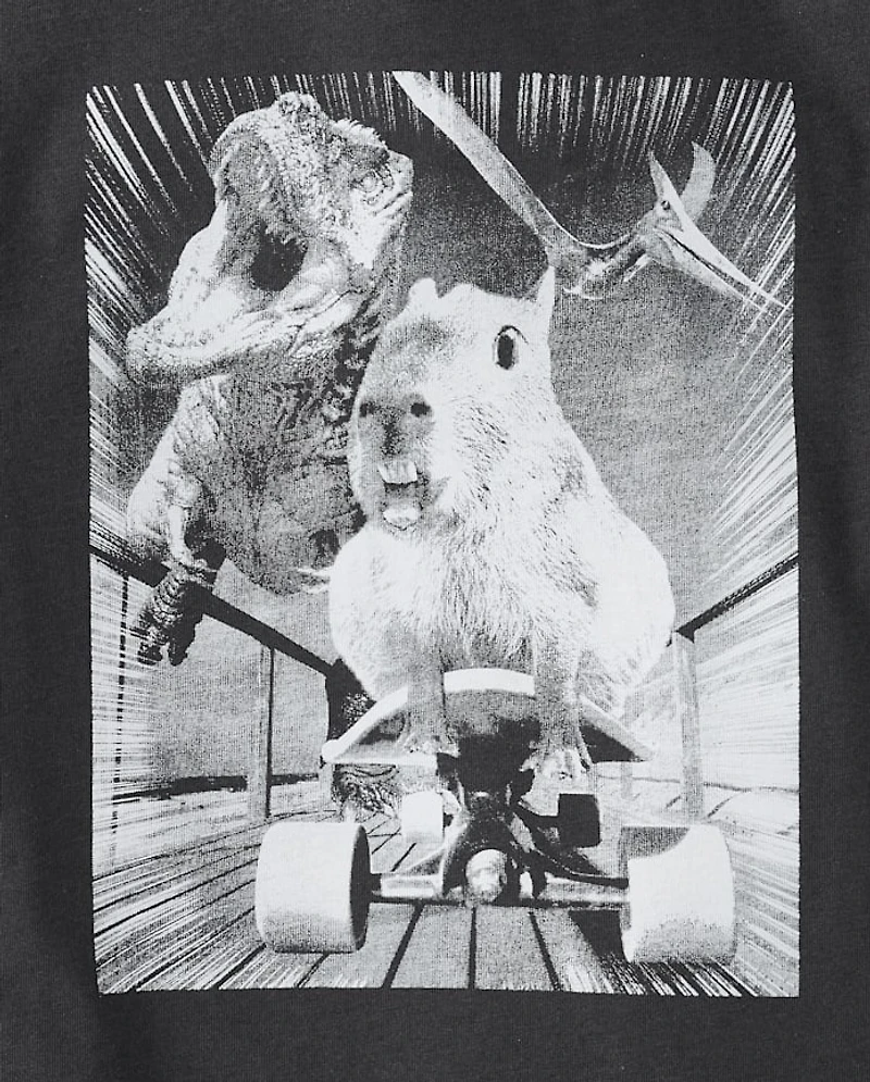 Boys Cappy Dino Graphic Tee