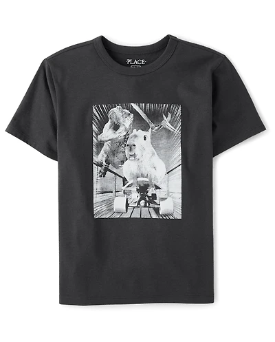 Boys Cappy Dino Graphic Tee