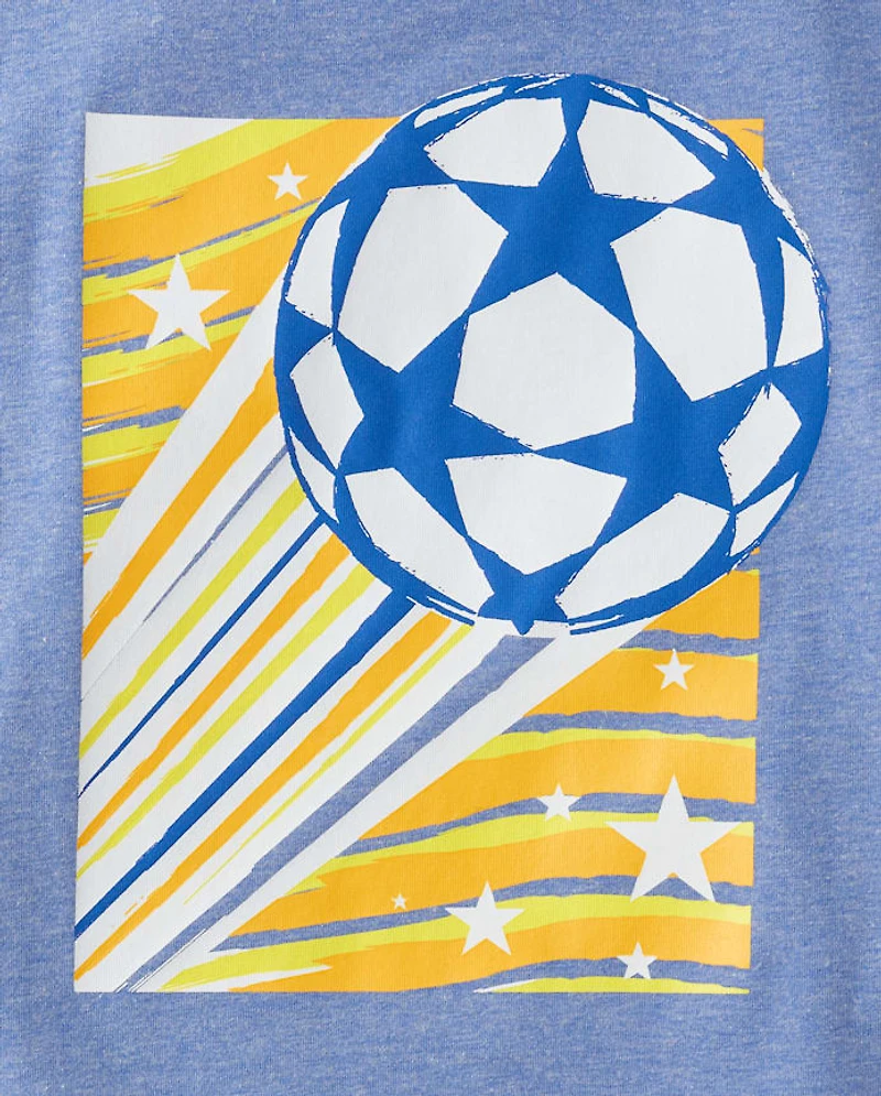Boys Soccer Ball Graphic Tee