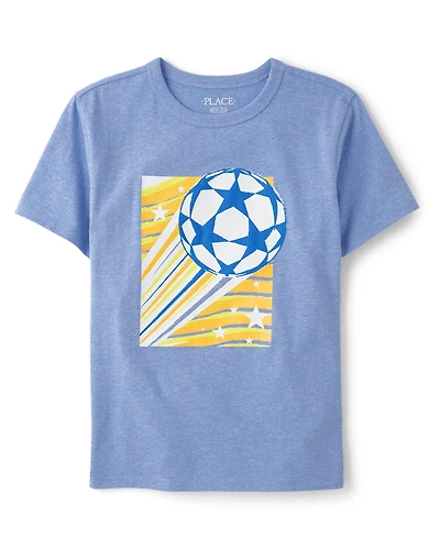 Boys Soccer Ball Graphic Tee