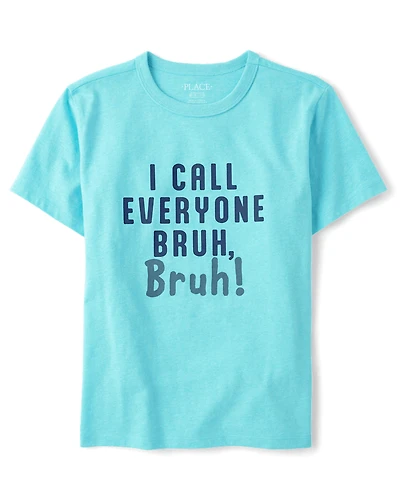 T-shirt graphique Boys Call Everyone Bruh