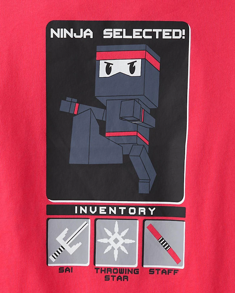 Boys Ninja Video Game Graphic Tee