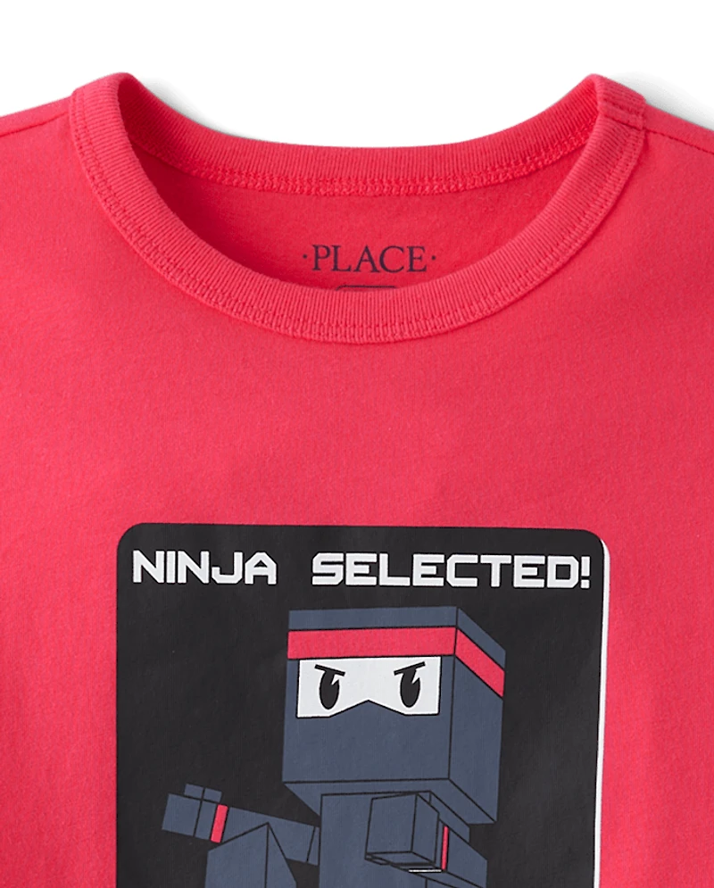 Boys Ninja Video Game Graphic Tee