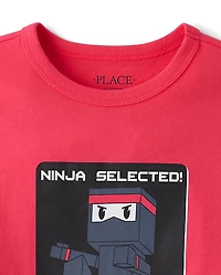Boys Ninja Video Game Graphic Tee
