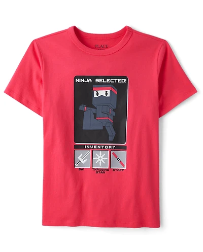 Boys Ninja Video Game Graphic Tee