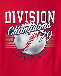 Boys Baseball Division Champions Graphic Tee