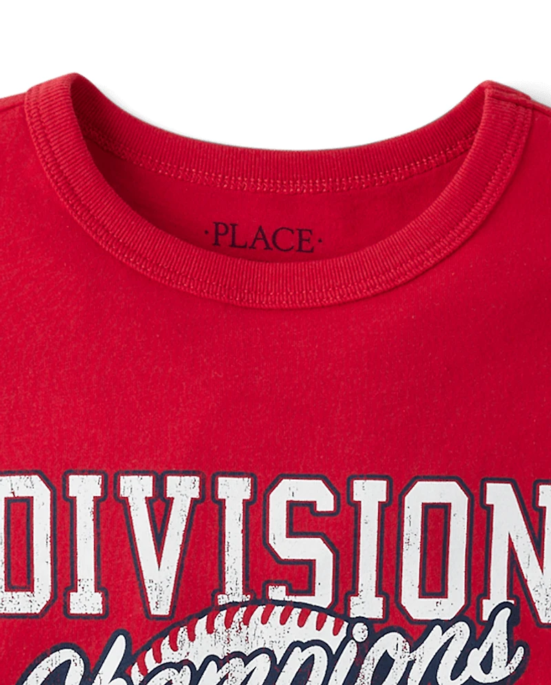 Boys Baseball Division Champions Graphic Tee