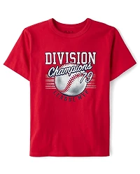 Boys Baseball Division Champions Graphic Tee