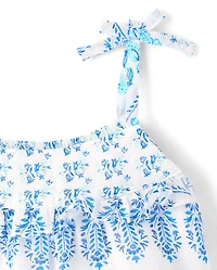 Baby And Toddler Girls Paisley Textured Shift Dress