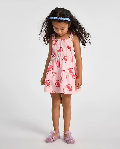 Baby And Toddler Girls Print Ruffle Dress