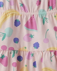 Baby And Toddler Girls Print Ruffle Dress