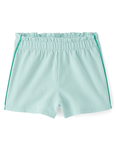 Baby And Toddler Girls Paperbag Waist Pull On Flowy Shorts