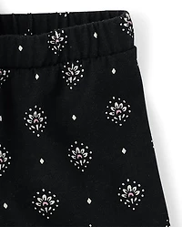 Toddler Girls Graphic Ruffle 2-Piece Outfit Set