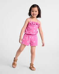 Baby And Toddler Girls Print Ruffle Romper