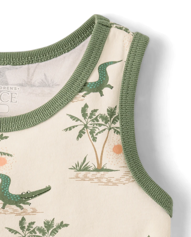 Baby And Toddler Boys Crocodile Tank Top