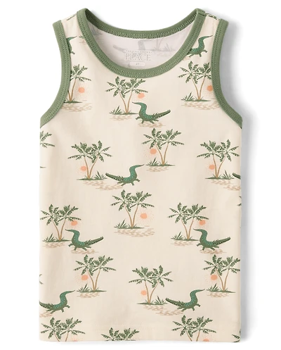 Baby And Toddler Boys Crocodile Tank Top