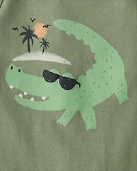 Baby And Toddler Boys Crocodile Tank Top