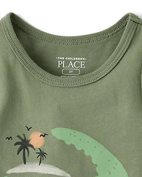 Baby And Toddler Boys Crocodile Tank Top