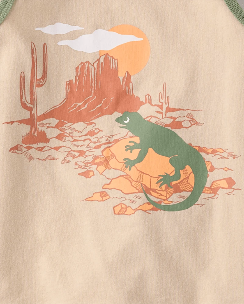 Baby And Toddler Boys Lizard 2-Piece Outfit Set