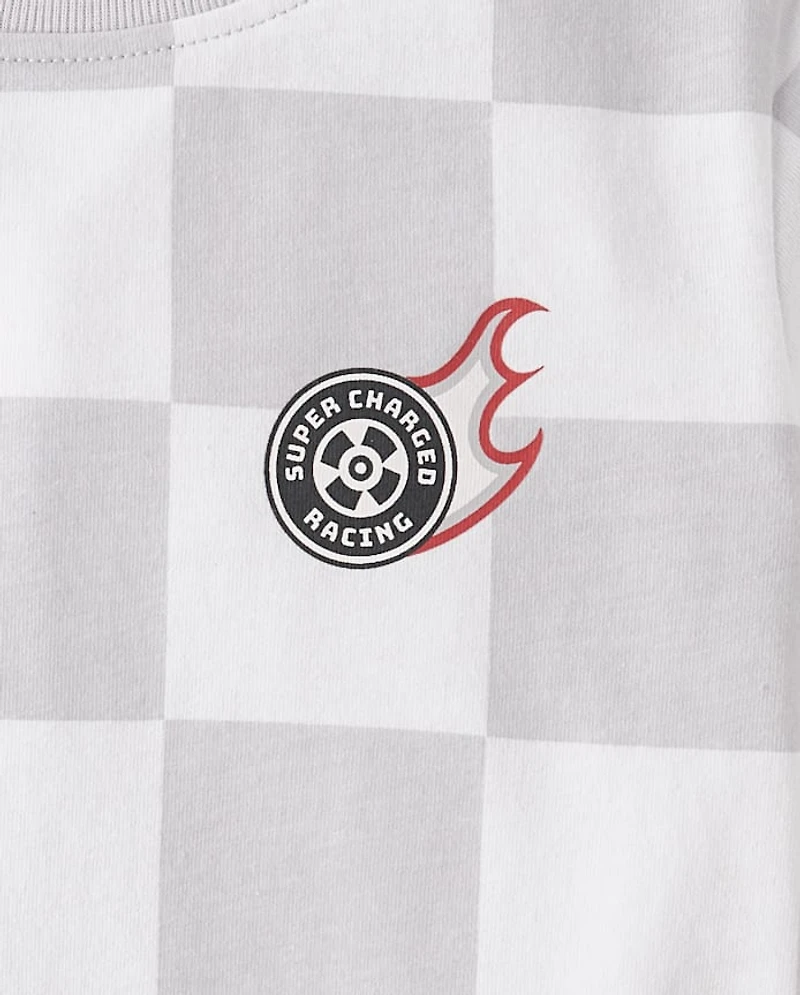 Baby And Toddler Boys Racecar 2-Piece Outfit Set