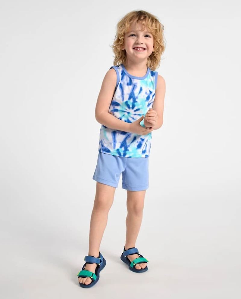 Baby And Toddler Boys Quick Dry Lined Mesh Active Shorts 3-Pack