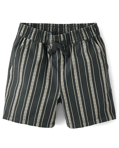 Baby And Toddler Boys Embroidered Pull On Shorts