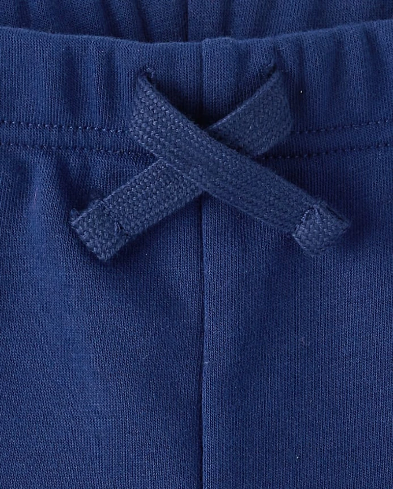 Baby And Toddler Boys Crab French Terry Active Shorts 3-Pack