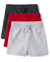 Baby And Toddler Boys French Terry Pull On Shorts 3-Pack