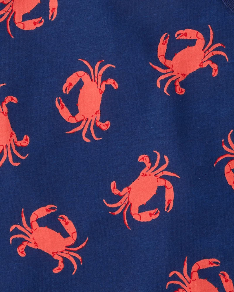 Baby And Toddler Boys Crab Tank Top 3-Pack