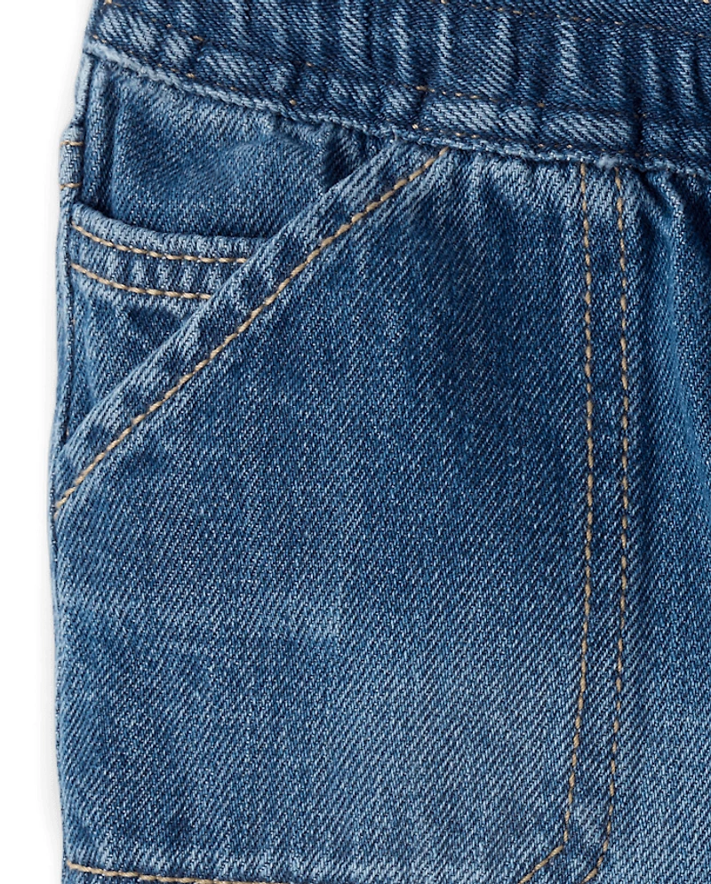 Baby And Toddler Pull On Jean Shorts