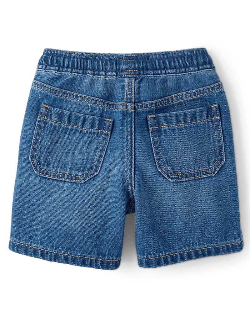 Baby And Toddler Pull On Jean Shorts