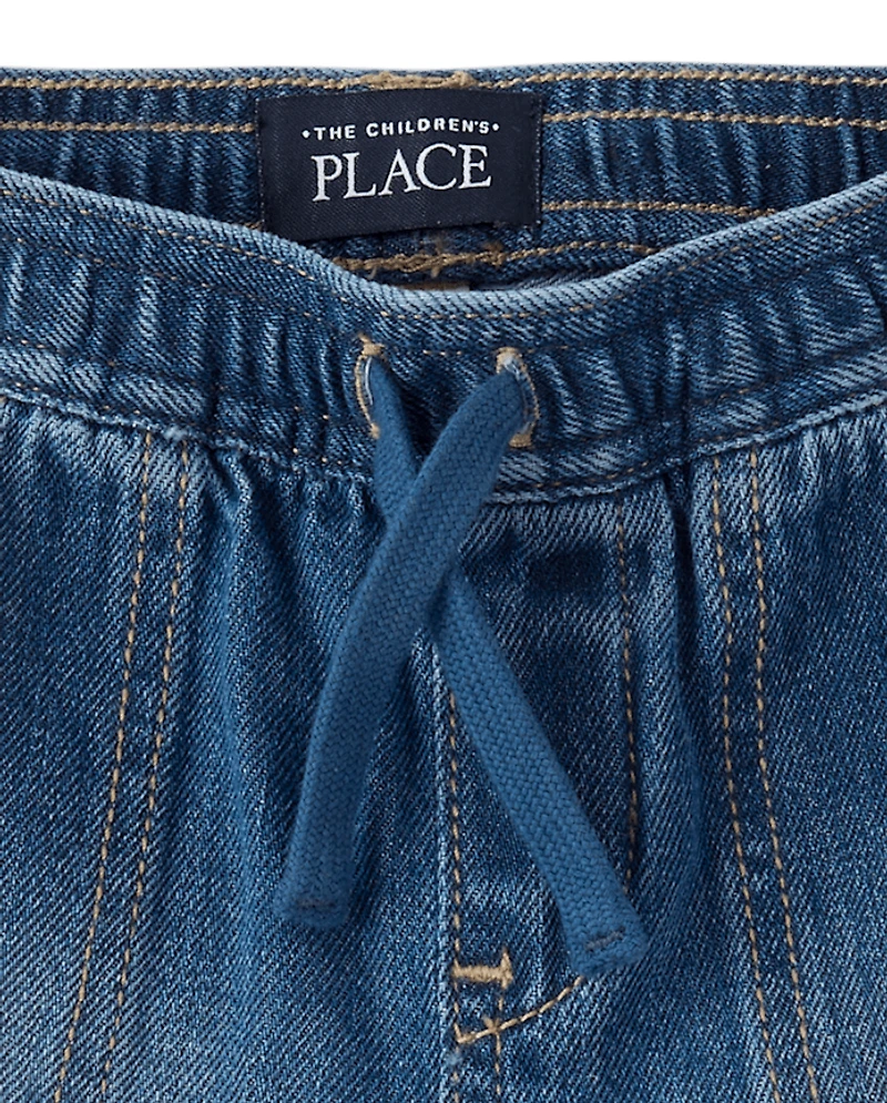 Short en jean à enfiler pour bébé et tout-petit