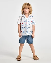 Baby And Toddler Pull On Jean Shorts