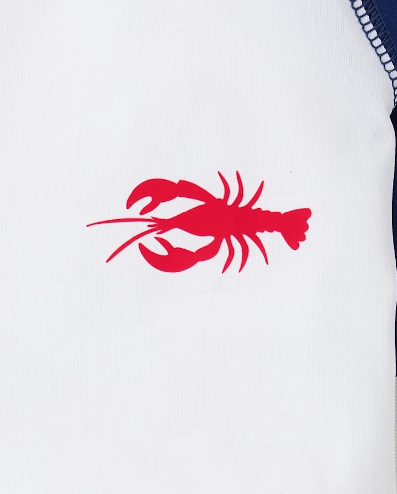 Baby And Toddler Boys Graphic Rashguard Swimsuit