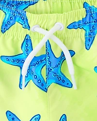 Baby And Toddler Boys Graphic Rashguard Swimsuit