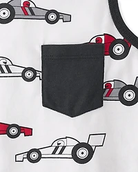 Baby And Toddler Boys Racecar 2-Piece Outfit Set