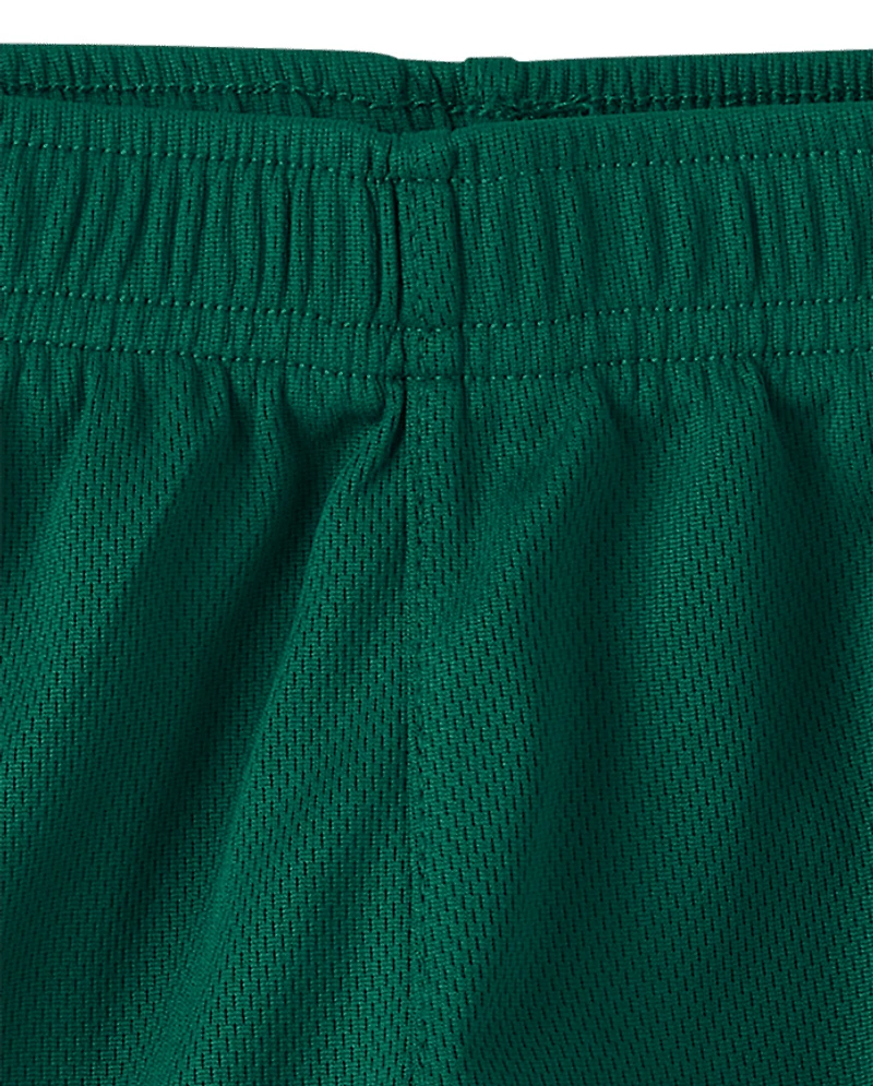 Baby And Toddler Boys Quick Dry Striped Lined Mesh Active Shorts